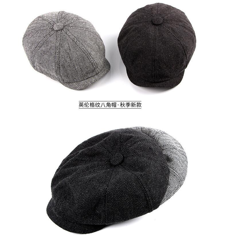Wingbind Fashion Octagonal Cap Beret Salesman Newspaper Hat Autumn And Winter Hats For Men Coffee Plaid Color Beautiful Casual Hat Beret Cap Wingbind Fashion Octagonal Cap Beret Salesman Newspaper Hat Autumn And Winter Hats For Men Coffee Plaid Color Beautiful Casual Hat Beret Cap