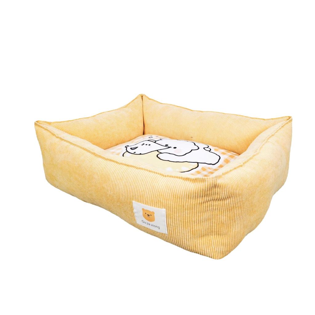 Fabric Pet Sofa Pet Litter Printed Warm Cat Litter Dog Litter Pet Bed Scratch-resistant Cartoon Pet Litter