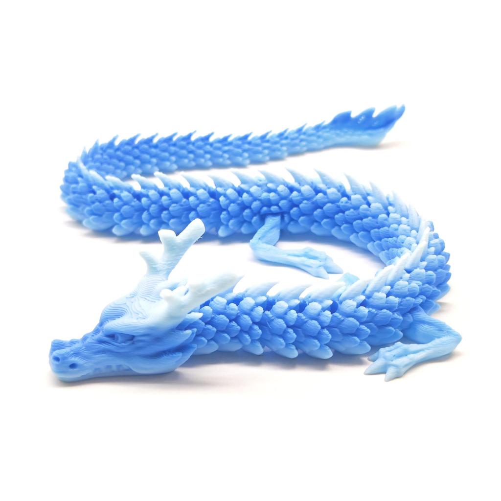 Hand-Painted 3D Chinese Dragon Ornament - Scenic Dragon Craft Gift