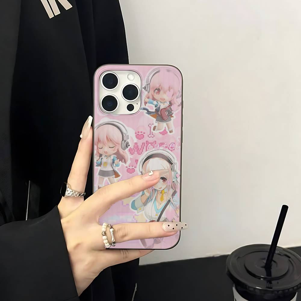 S-sUPER SONICO Phone Case For IPhone 17 16 15 14 13 12 11 Pro Plus Pro Max Soft Stripe Cover