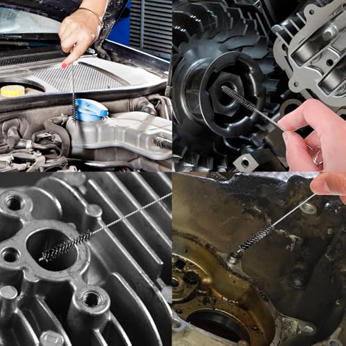 Carburetor Cleaning Kit, Premium Torch Tip Cleaner, Stainless Steel Carburetor Carbon Dirt Jet Removal Cleaner, 13 Cleaning Wire Set + 10 Cleanin