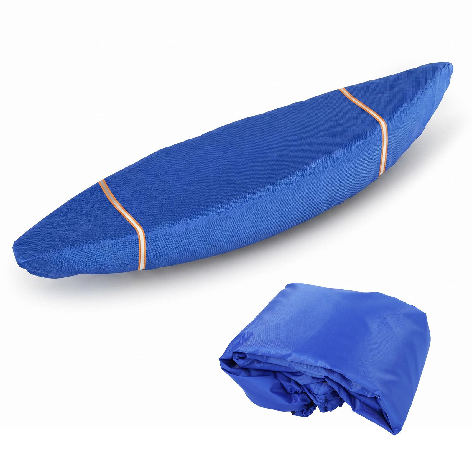 Housse de Kayak avec Bandes Réfléchissantes Housse Universelle pour Canoë Facile à Utiliser Protège le Kayak à la Plage ou dans le Jardin Blue 6m
