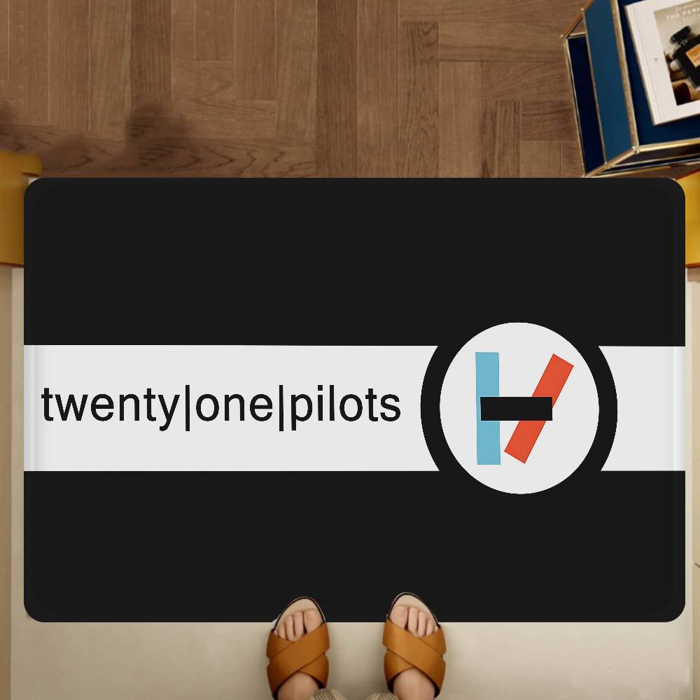 Popular T-Twenty One Pilot Kitchen Mat Nordic Style Bedroom Living Room Doormat Home Balcony Anti-Slip Welcome Rug