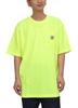 Large Short Chest Lime L [Carhartt] Men's T-shirt, Size, Sleeve, Pocket, [Product]