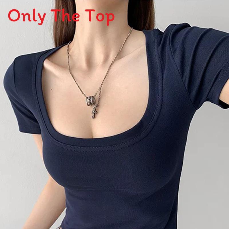 Cotton Short Sleeve T Shirt For Women With Crew Neck And Slim Fit For Summer Casual Wear