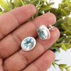 Sky Blue Topaz Gemstone Earrings, Handmade Gorgeous Jewelry, 925 Sterling Silver Jewelry, Everyday Earrings For Wedding Gift