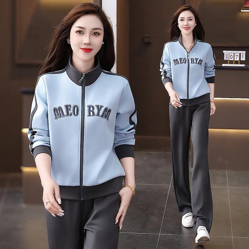 

Women s Spring/Autumn Sports Suit: 2026 Fashion Hoodie & Straight-Leg Pants Set for Running & Casual Wear XL (106-115 jin)