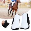 2PCS White Horse Jumping Leg Boot Protection Support Wrap Guard Professional Equestrian