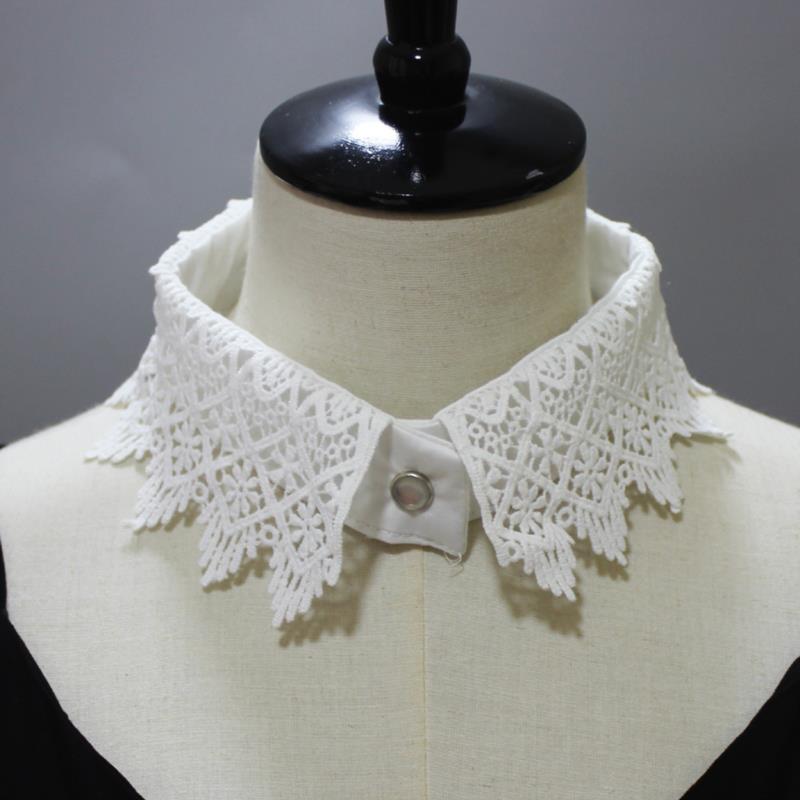 Stickerei Falscher Kragen Damen Abnehmbare Kragen Spitze Krawatte Vintage Abnehmbarer Kragen Falscher Kragen Revers Bluse Oberteil Damen Kleidung