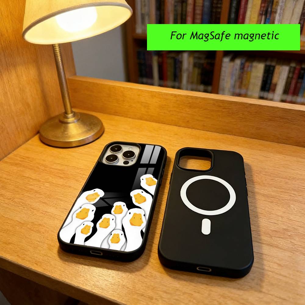 Funny D-DucK Goose memes Phone Case For iPhone17,16,15,14,13,12,11 Plus,Pro Magnetic with Magsafe Wireless Charging
