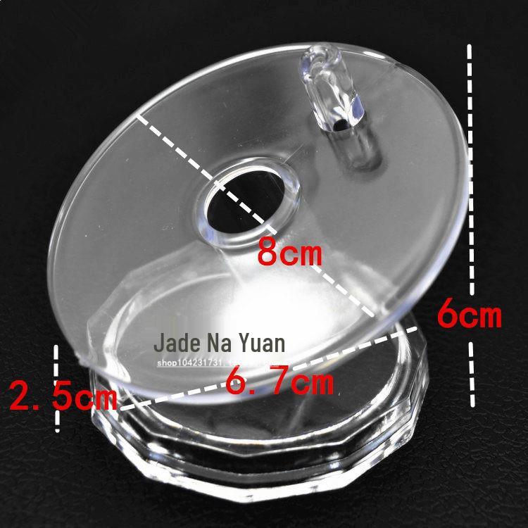 Soportes de Exhibición de Joyería de Pulsera y Brazalete de Cristal de Jade Transparente Acrílico