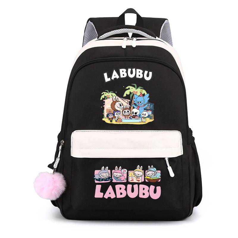 Cute Cartoon Printed Backpack Student Kid Schoolbag Women Large Capacity Waterproof Bookbag Kid Birthday Gift Travel Bag