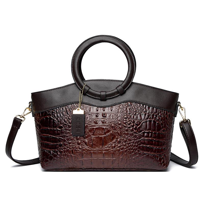 

Роскошные сумки женские сумки дизайнерские женские сумки из крокодиловой кожи 2025 весенние женские зеленые вечерние сумки-тоут через плечо темно-коричневого