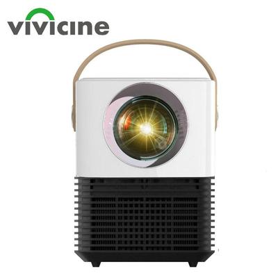 Miniprojetor Vivicine LED, projetor de home theater de bolso com HDMI USB, opção de projetor de vídeo e Android Bluetooth