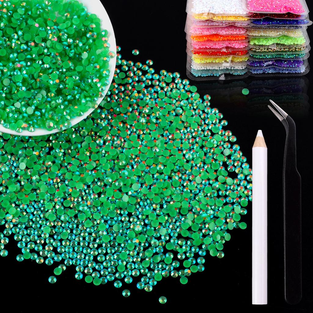 2Mm3Mm4Mm Flat Bottom Resin Drill Diy Handmade Mobile Phone Case Beauty Sticker Drill