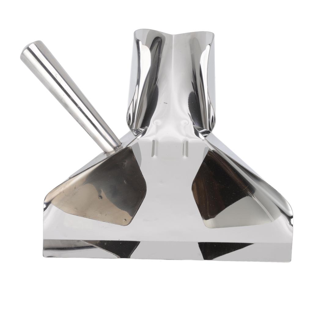 French Fries Shovel Rustproof Stainless Steel Food French Fry Popcorn Shovel French Fry Bagger Scooper for Cinemas