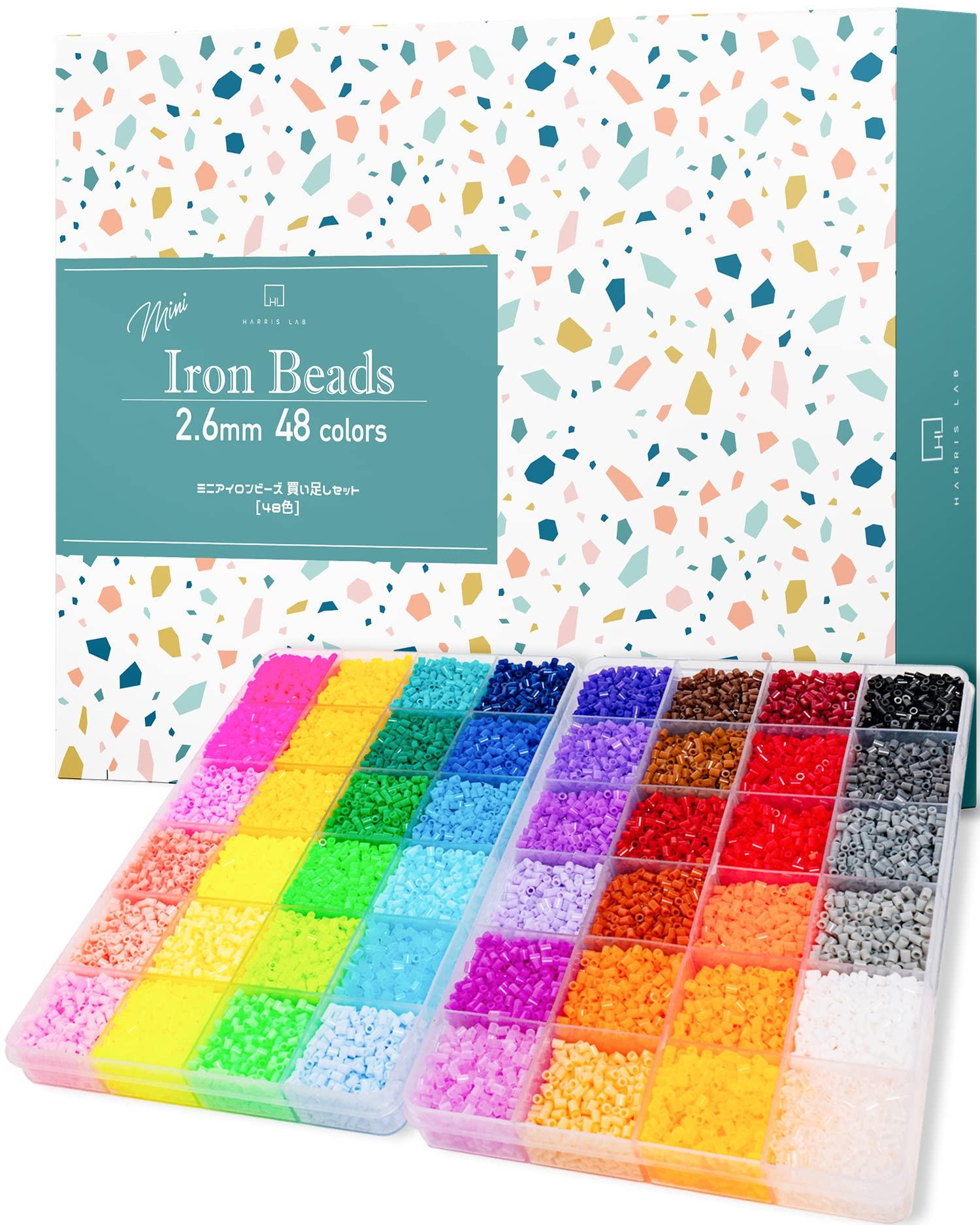

Набор мини-бусин Harris Lab 2,6 мм (Набор дополнений) - 48 цветов, 25 000 бусин, большая вместимость, поставляется в специальном кейсе