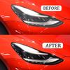 Für Tesla Model 3 Y 2017-2023 TPU Geschwärzte Scheinwerfer Rückleuchten Nebelscheinwerfer Schutzfolie Modifikation Schwarze Farbwechselnde Folien