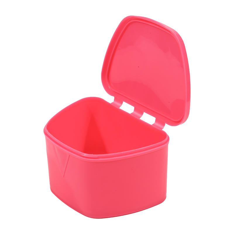 Dental Denture Box Orthodontic Dental Mouth Guard Box Retainer Case False Teeth Plastic  Whitening Container Denture Box