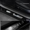 Stainless Steel Door Welcome Pedals for Tesla Model Y Juniper Model 3 2025+ Sill Protector Bars Cover Interior Car Accessories
