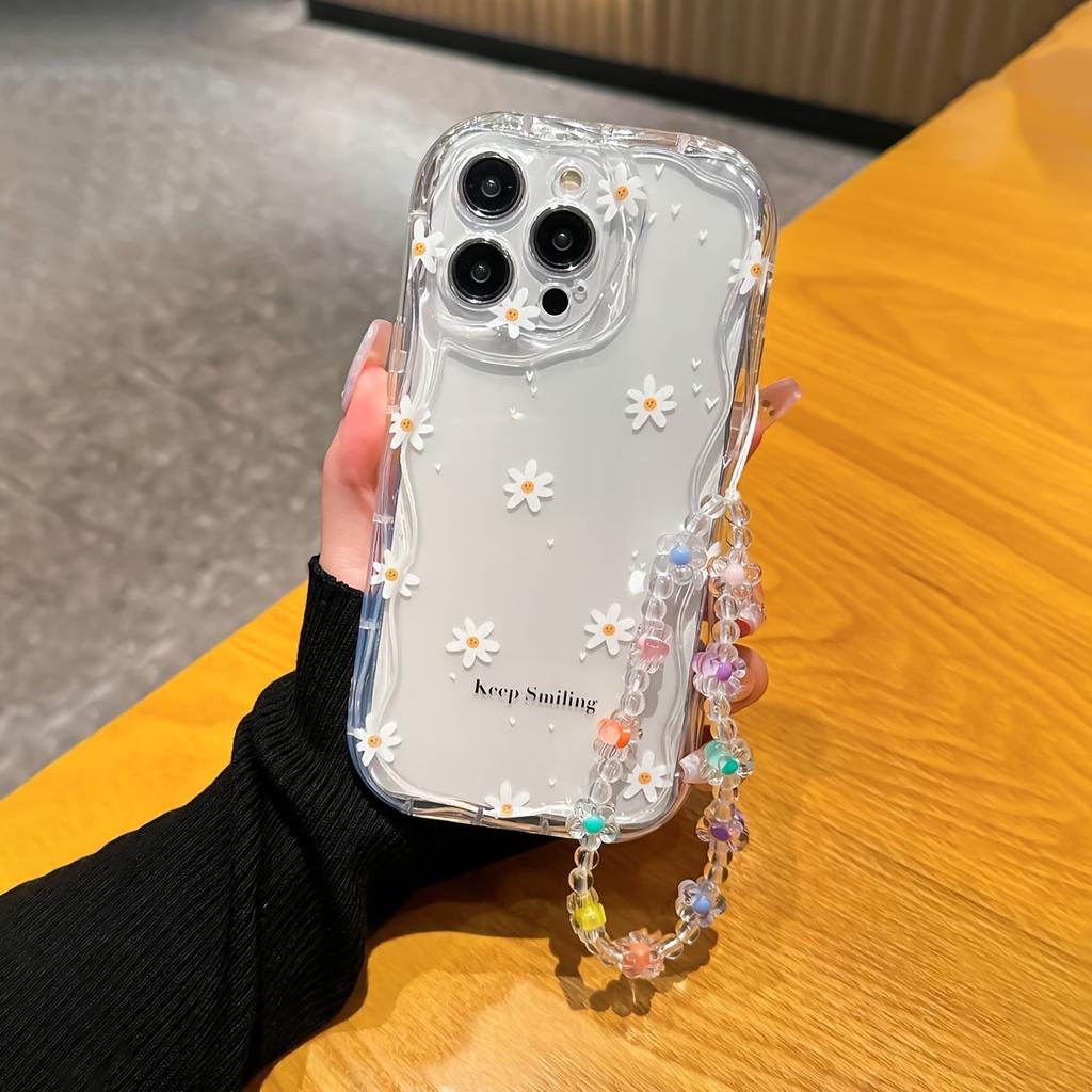 Fashion Flower Leaf With Lanyard Case For Samsung Galaxy A17 A16 A36 A26 A56 A55 A35 A25 A15 A07 A06 A32 A50S A51 M16 Soft Cover