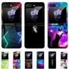 For Samsung Galaxy Z Flip5 Case Hard PC Phone Back Cover for Samsung Galaxy Z Flip 5 5G Cases 6.7'' ZFlip5 Cute Cat Funda Shell
