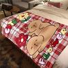 Rainbow Bear Sips Pink Drink blanket blanket Soft and comfortable Outdoor plush blanket Christmas gifts sheet