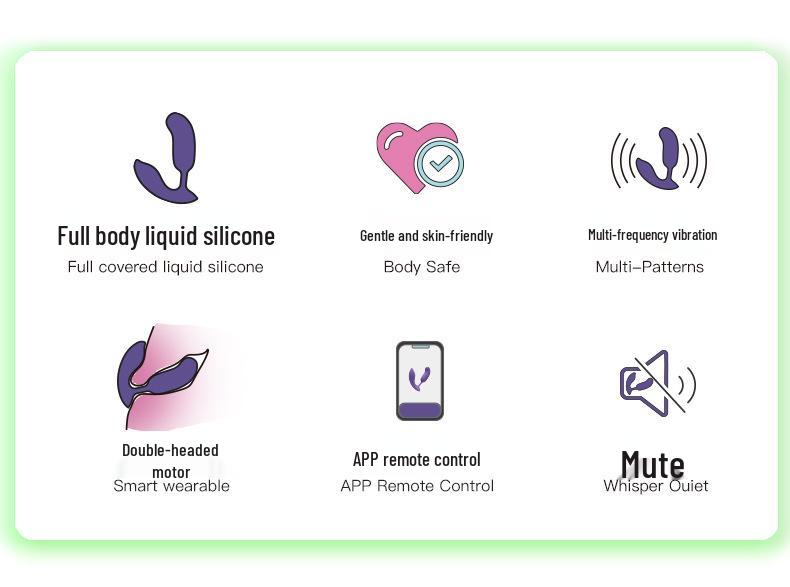 Remote Control Wearable Vibrator: Dual-Ended Clitoral & G-Spot Massager with Small Insertable Penis Attachment