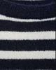 French Retro Striped Wool Knit Dress - Slimming, Warm, Knee-Length for Women