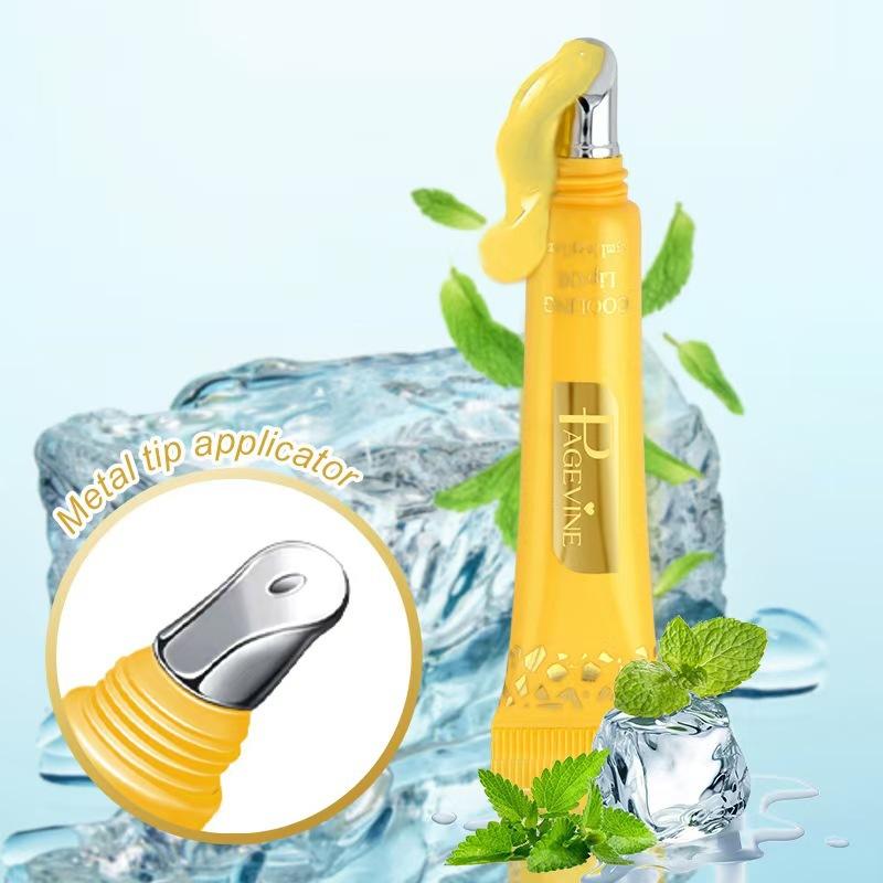 Cooling Mint Tinted Lip Balm Hydrating Moisturizing Pearl Lip Glaze