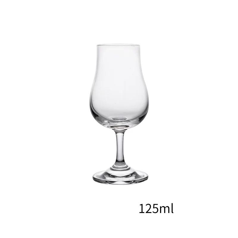 ISO Nosing Tasting Wine Glass Match Lid Crystal Whiskey Goblet With Cover Specialty Liquor Sherry Stemmed Glass Tulip Whisky Cup 125ml