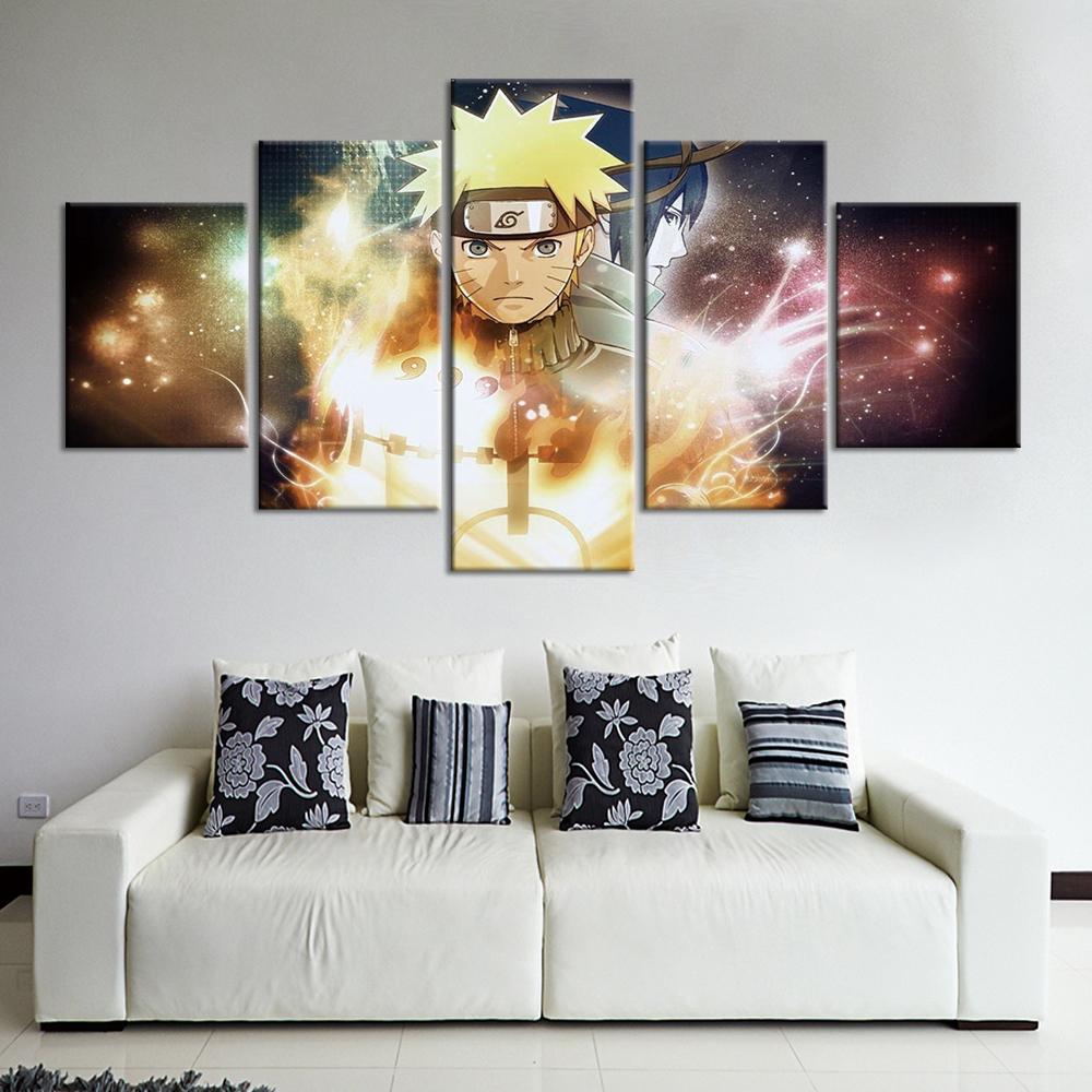 Poster e stampe su tela, arte moderna da parete, 5 pezzi, stampa su tela, decorazione per la casa, Janpan Anime Picture