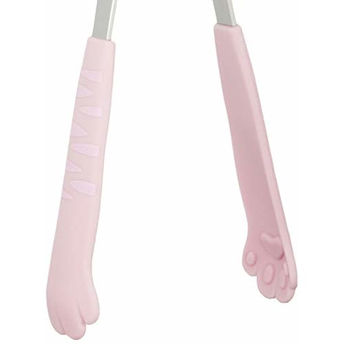 Tanabe Metalwork Tabletop Tongs, Catchy, Tiger, Peach, Pink, 1238