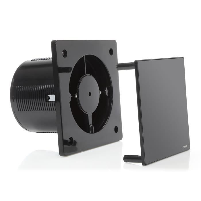 Ventilateur d'extraction - sterr - bfs150-b - noir - 150 mm - silencieux