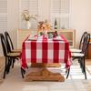 Tail Goods Special Tablecloth Big Red Grid Large Square High-End Tablecloth Restaurant Conference Table Thickened Tablecloth