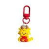 Dancing Lion Zodiac Dragon Keychain Resin Chinese Style Keyring Fashion Lion Dance Pendant  Couple