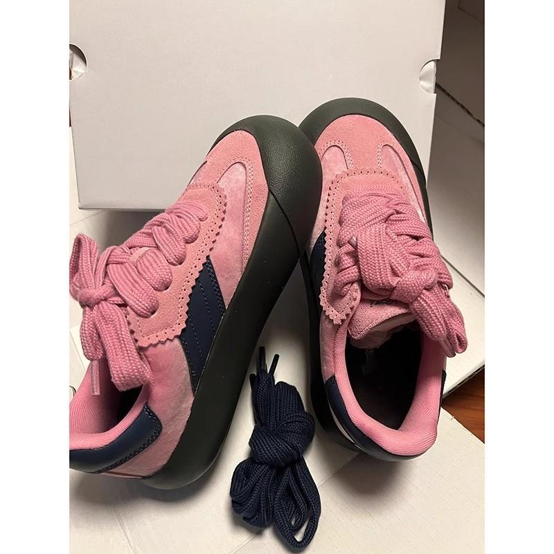 

Кроссовки Forrest Gump на толстой подошве женские новинка весна-лето 2025 года, нишевая ретро повседневная обувь для хлеба, спортивная универсальная обувь для сноуборда 40 красный