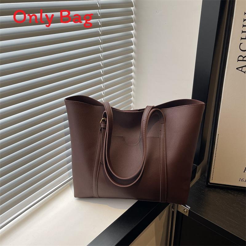 Street Style Large Pu Tote Bag For Women With Magnetic Closure And Inner Phone Pocket