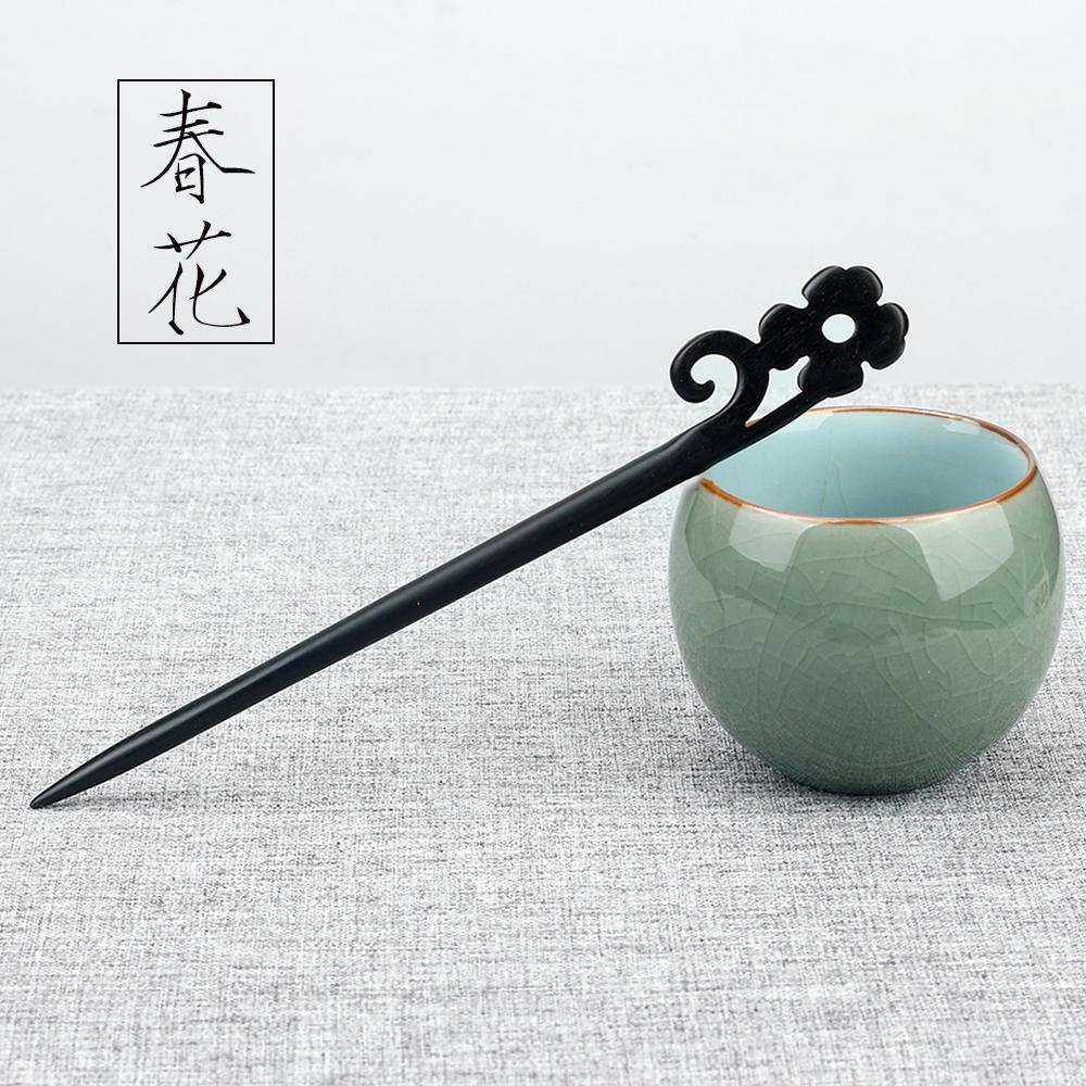 47Style Retro Sandalwood Hair Clip Hairpin Chinese Ancient Carved Wooden Chopstick Hair Stick Cosplay Party Headwear Accessories