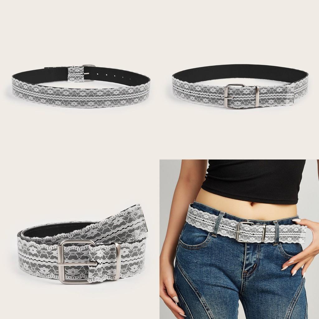 Simple Lace Flower And Element Design Casual Waist Belt For Fashion Women