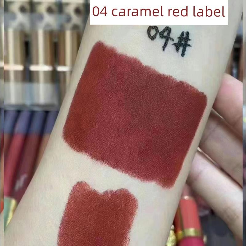 Luxurious Non-Stick Lipstick That Enhances Complexion, Cinnamon Milk Tea Bean Paste Matte Lipstick That Doesn'T Wear Off