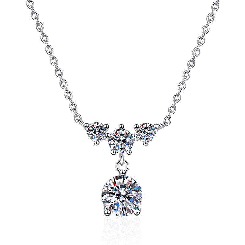 New S925 Silver Minimalist Tassel Women's Necklace, Niche, Light Luxury, Exquisite, High-quality Wedding Jewelry