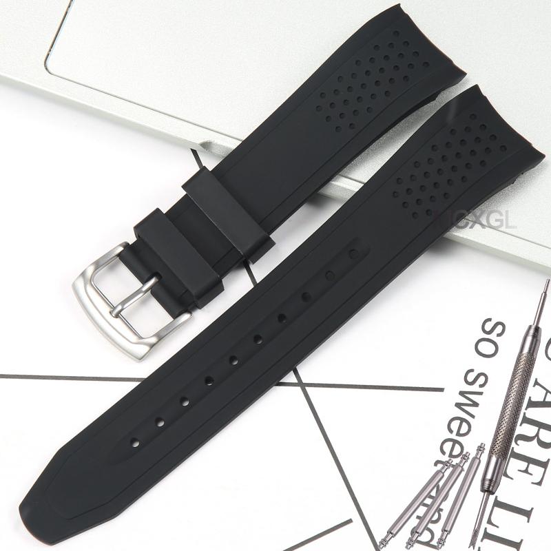 23mm Silicone Watch Band For Citizen Men's Eco-Drive Weekender Replacemnet Strap AW1158-05E AW1156-01W AW1157-08H AW1150-07A