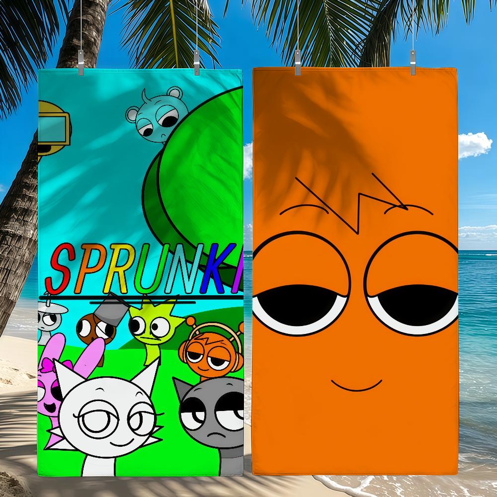 Cartoon I-Incredibox S-Sprunki Handtuch Strandtuch Reise Leicht Hautfreundlich Für Pool Strand Camping Kreuzfahrt Sommer