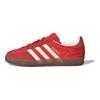 adidas Gazelle Indoor Rot Nadelstreifen Satin Damen Sneaker Better-Scarlet Creme-Weiß JS1411