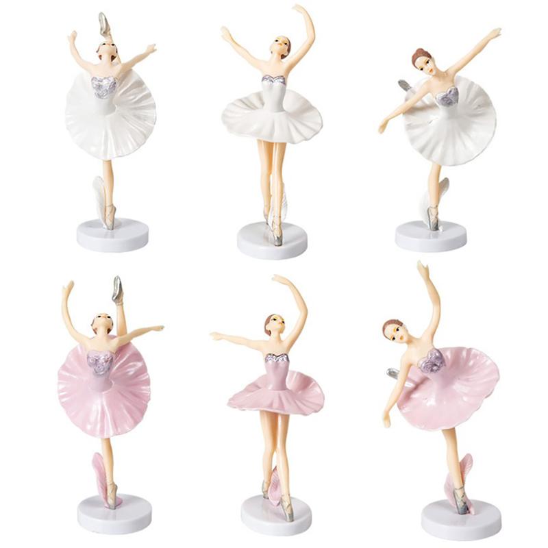 3 Stück Ballettmädchen Kuchen Tanzende Geburtstagsdeko Baby Mädchen Gastgeschenk Happy Birthday Deko