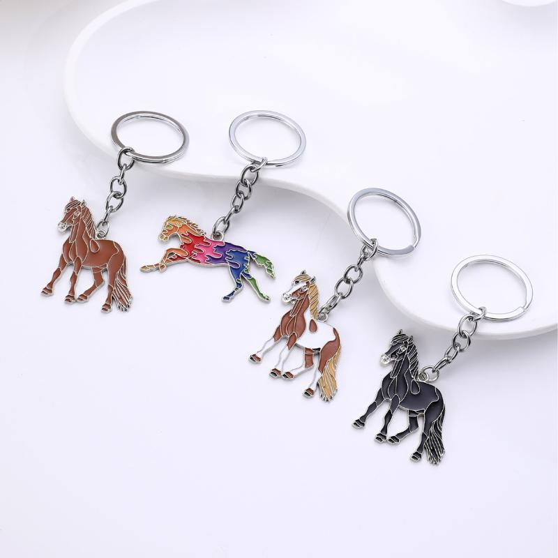 Creativity Zodiac Horse Metal 2026 Year Of The Horse Mascot Pendant Car Ornament Bag Hanging Decoration New Year Gifts