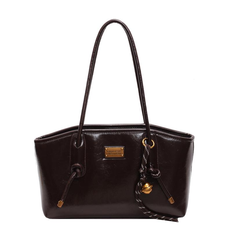 2024 Vielseitiger Pendler mit großer Kapazität: Französische Retro Damen Winter Schultertasche
