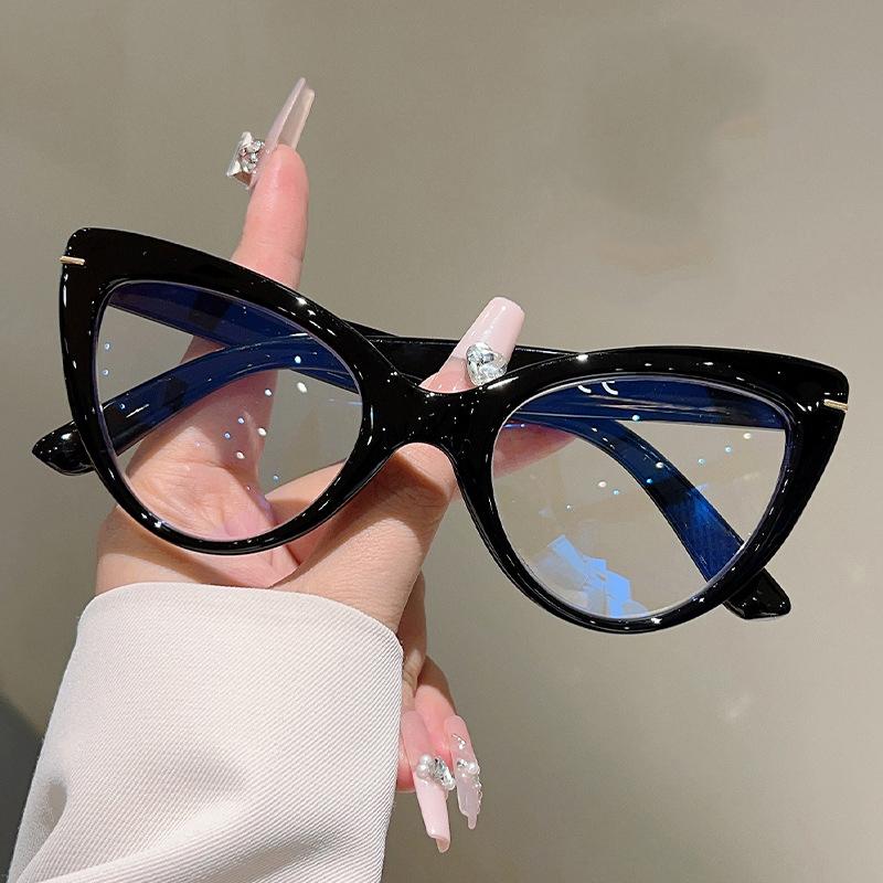 

Vintage Retro Cat Eye Reading Glasses Women Oversized Computer Eyewear Ladies With +1.0+1.5+2.0+2.5+3.0 Anti Blue Light Lens +3.0