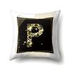 Polyester Pillowcase 26 English Letters Sofa Pillow Bedside Cushion Car Lumbar Cushion Office